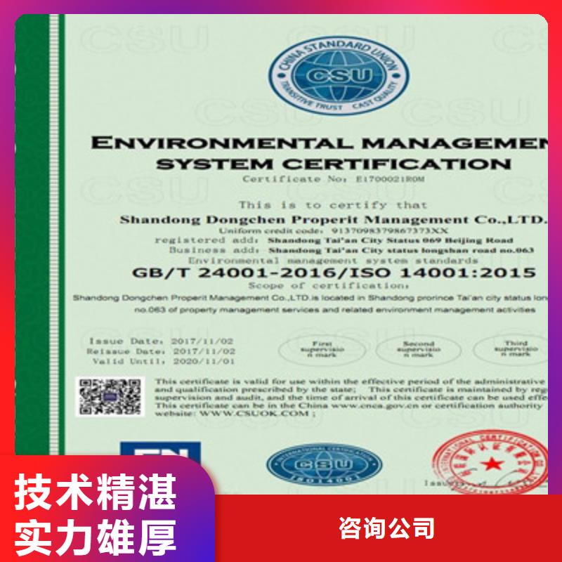ISO9001质量管理体系认证2024专业的团队