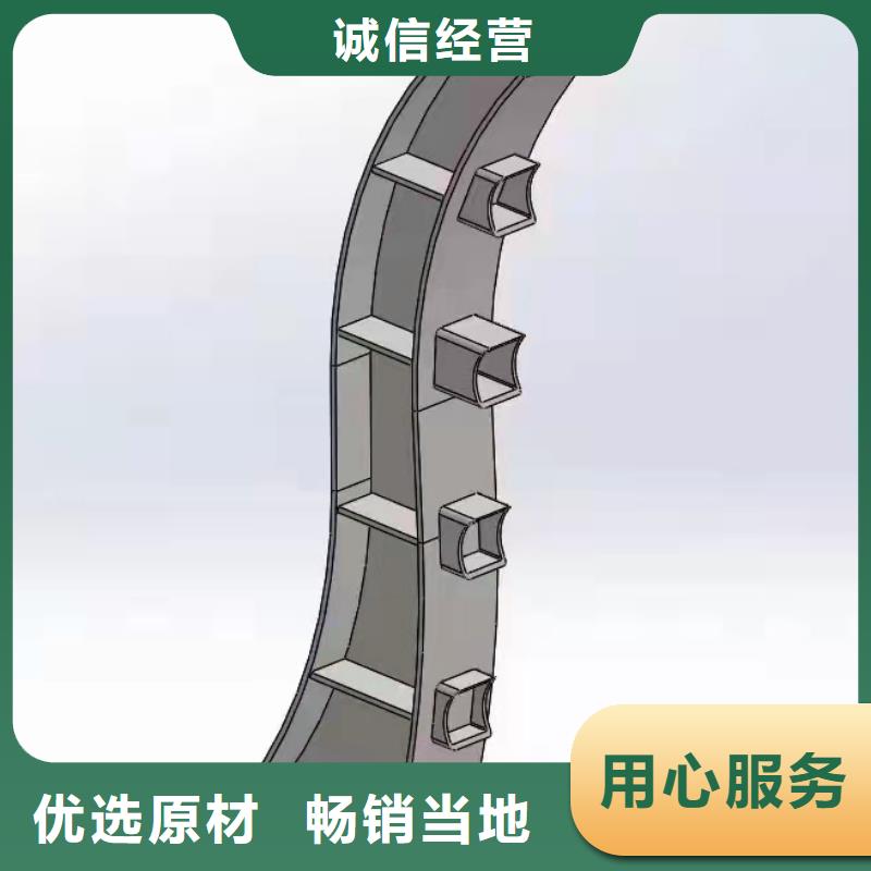 生产201不锈钢桥梁灯光护栏栏杆