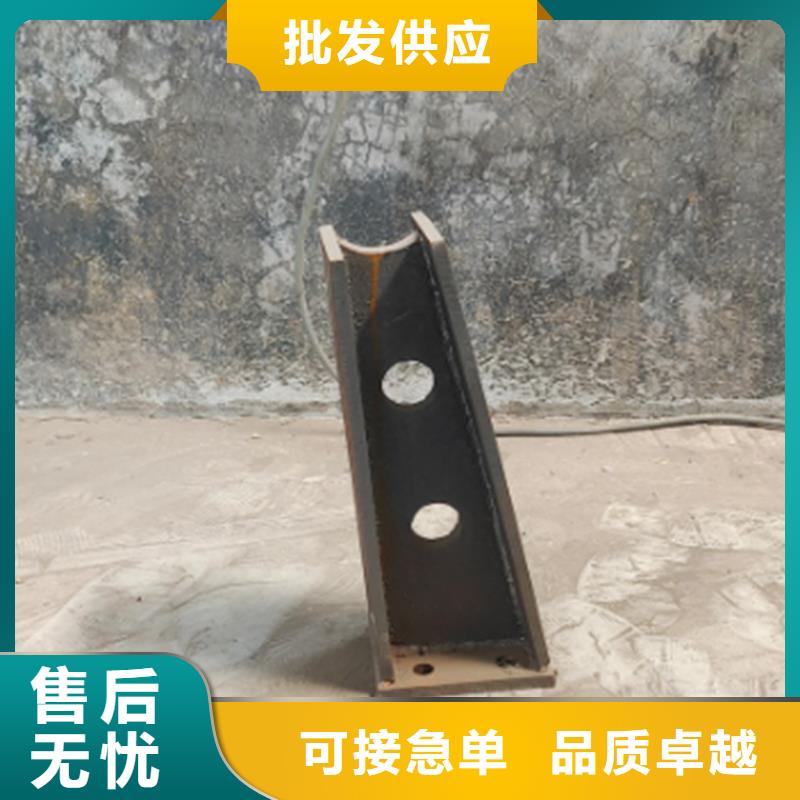 厂家供应碳钢喷塑河道防撞护栏
