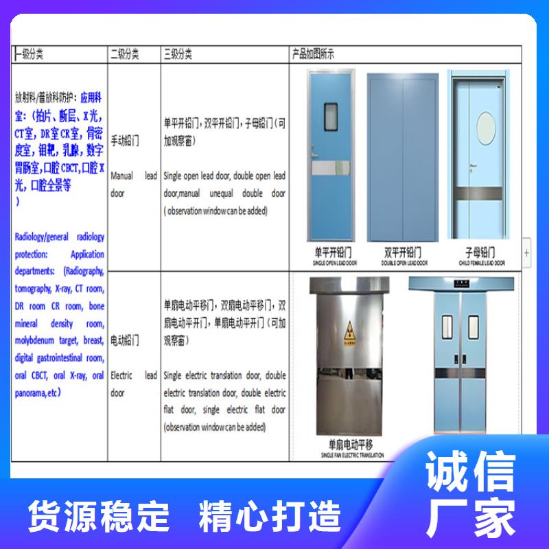 现货供应推拉射线防护铅门_厂家