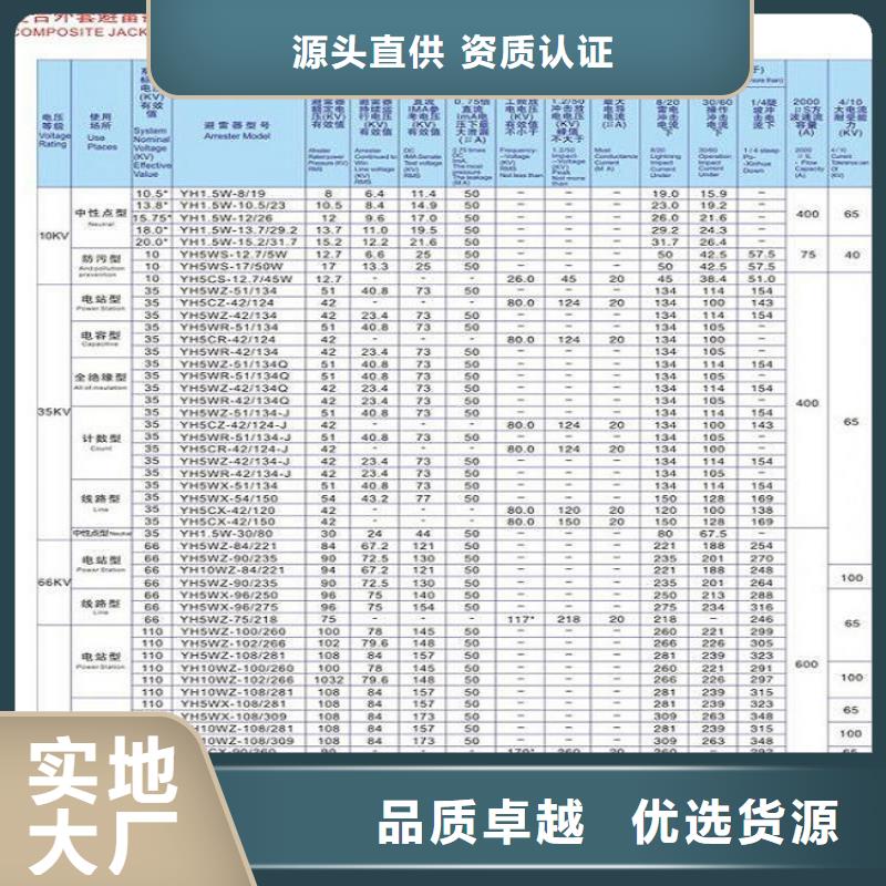 金属氧化物避雷器Y5W-12.7/44