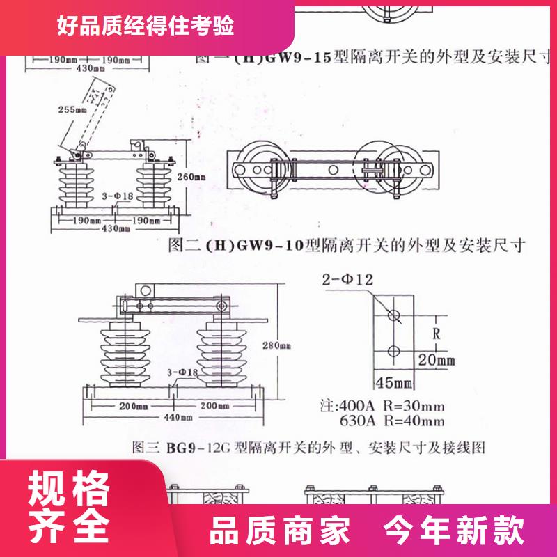 品牌【羿振电气】GW9-10KV/1250A隔离刀闸生产厂家