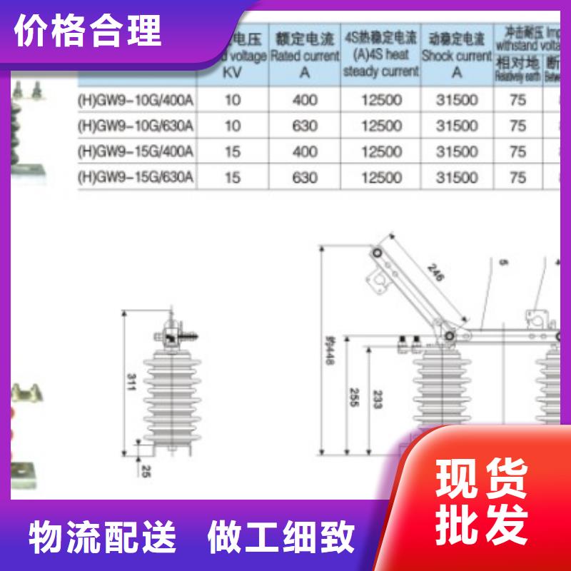 <羿振>HGW9-15/400A高压隔离开关 