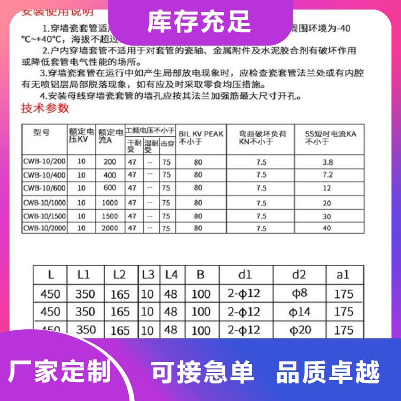 〖高压穿墙套管〗CWB2-10/1000工厂直销