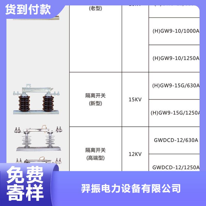 品牌：羿振10KV单级隔离开关HGW9-10G(W)/630A