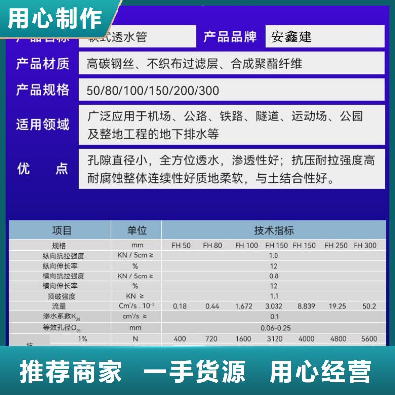 弹簧软式透水管厂家-弹簧软式透水管定制