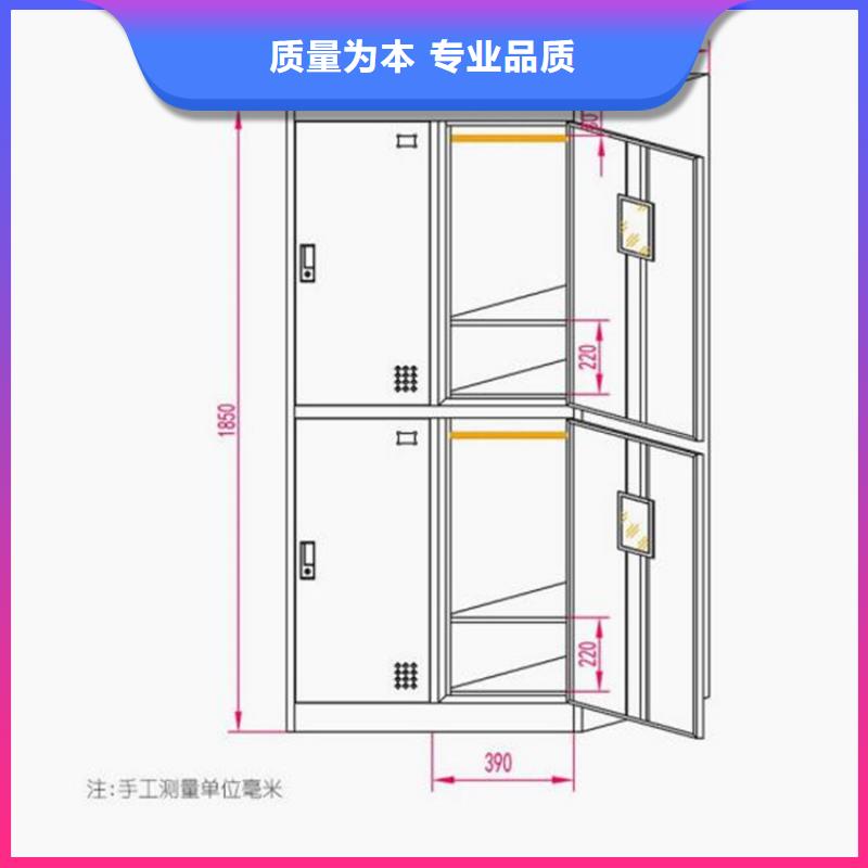 人脸识别寄存柜钢制双面书架