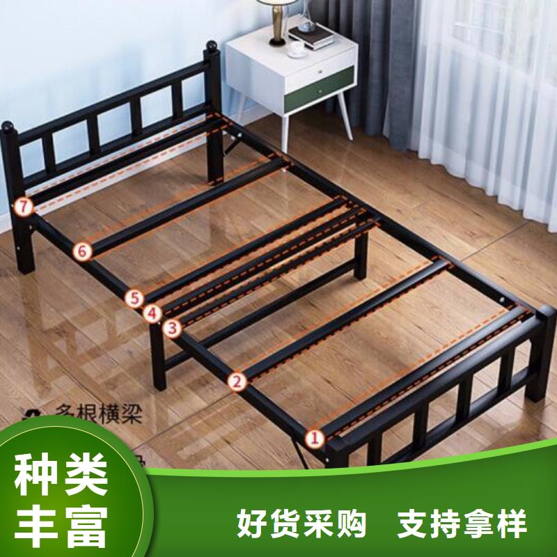 县单层铁床学生宿舍公寓床