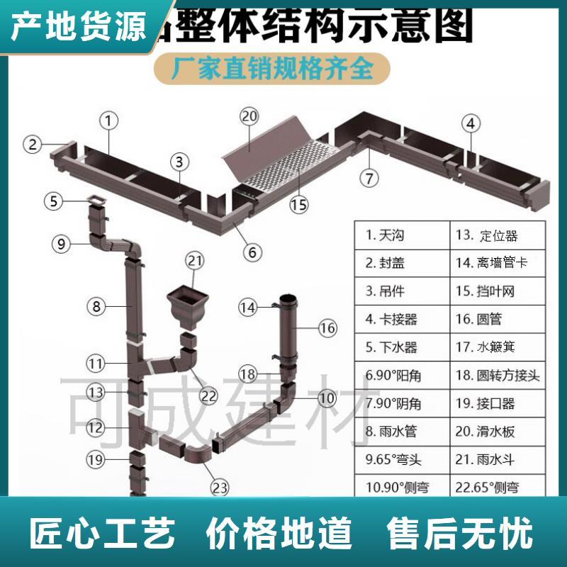 西安铝合金落水管销售地址厂家