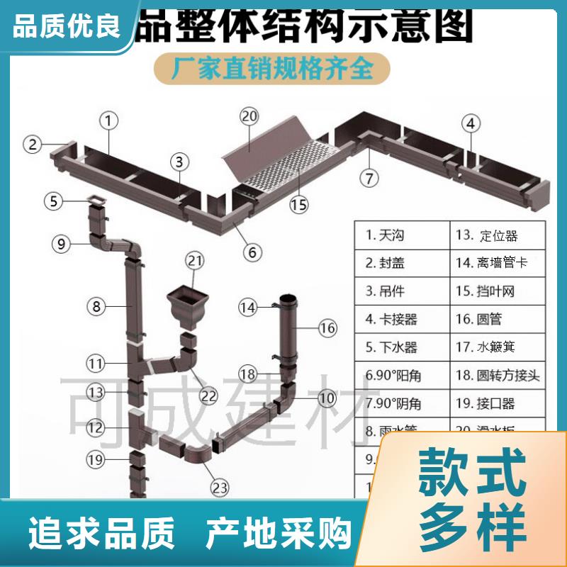 铝合金落水管安装多少钱米生产