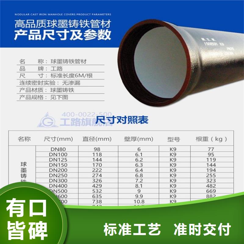 球墨铸铁管球墨铸铁井盖严选好货